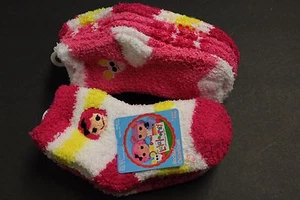 3 Pairs Lalaloopsy Fuzzy Ankle Socks Shoe Size 2-4 Youth's Girl's NON SKIDS - Picture 1 of 7
