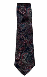 Corbata vintage con temática de cachemira Bert Pulitzer - Imagen 1 de 2