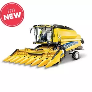 🇬🇧Mietitrebbia Bburago New Holland TC5.90 con testata mais modello 18 cm - Foto 1 di 4