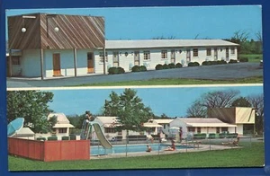 Friendly Motel Route 104 Rochester New York NY Chrom Postkarte - Bild 1 von 2