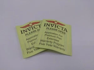 INVICTA Watch application for platinum plan extended warranty program - Picture 1 of 1