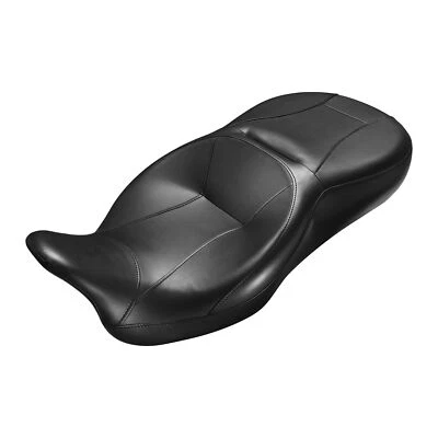 Asiento de conductor y pasajero para Harley Touring Road King Tri Glide 2009-2023 negro Foto 1 de 4