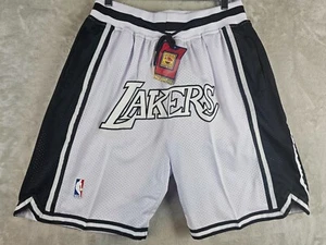 Pantalones cortos Hardwood Classics XL blancos Lakers nuevos con etiquetas - Imagen 1 de 3