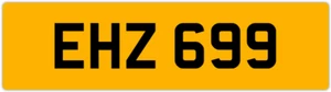EHZ 699 E 3x3 DATELESS PRIVATE NUMBER PLATE EM EMM EMMA EVE EVA EUAN ERIC ELA ED - Picture 1 of 1