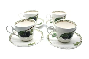 Noritake Prima China 9416 Royal Orchard Obst Kaffee Tee Tassen & Untertassen Set 4 - Bild 1 von 7