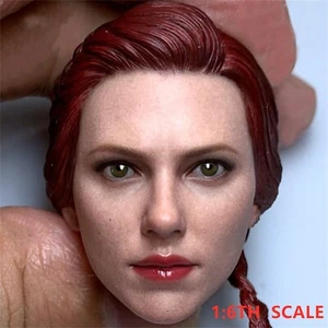 1/6 Scale Endgame Black Widow Female Girl Head Carved Model 12in Action Figures - Picture 1 of 6