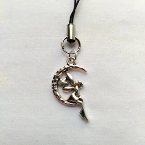 Starry Moon Fairy Phone Charm Dangle Lanyard Hanging Pendant Car Decor Handmade - Photo 1 sur 3