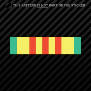 Vietnam Veteran Military Service Ribbon Sticker Self Adhesive Vinyl - Bild 1 von 1