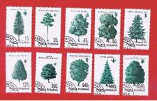 Romania  # 3913-3922  VF used  Trees   Free S/H