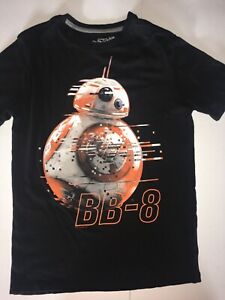Boys T-Shirt L 10-12 Old Navy Black Collectabilities BB-8