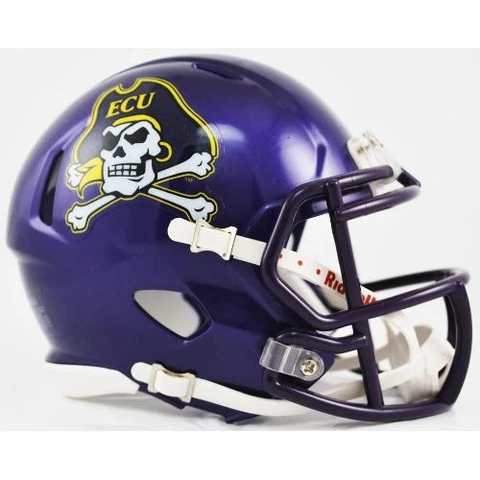 EAST CAROLINA PIRATES NCAA Riddell SPEED Authentic MINI Football Helmet ECU Cover