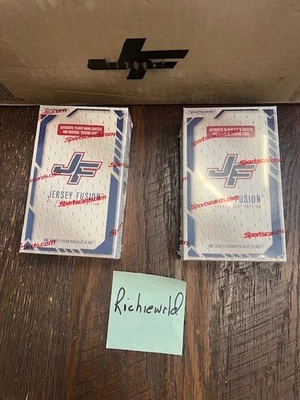 (2x) 2021 Sealed Sportscards.com Jersey Fusion All Sports Edition-JORDAN-MONTANA - Image 1 of 4