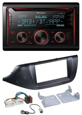 Pioneer 2DIN DAB MP3 Bluetooth USB CD Autoradio für Kia Ceed (ab 12) schwarz - Bild 1 von 4