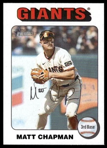 2024 Topps Heritage Matt Chapman #511 White Border San Francisco Giants - Picture 1 of 2