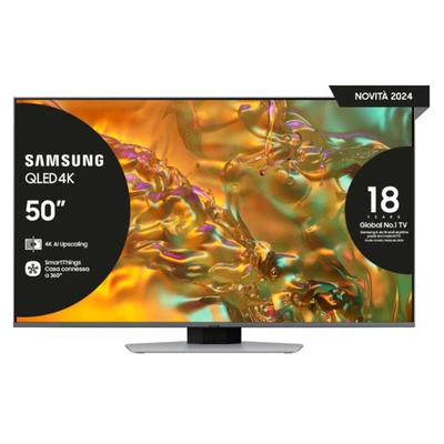 SAMSUNG QE50Q80DATXZT TV QLED 50” 4K SMART TV WIFI DVB-T2/S2 - PROMO - Immagine 1 di 4