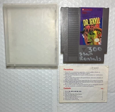 Nintendo NES Dr Jekyll and Mr Hyde Game cartridge, manual and plastic case - Image 1 of 4