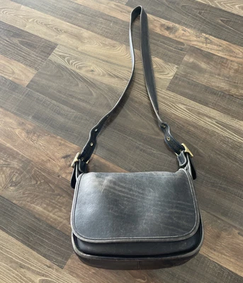 COACH Vintage Patricia's Legacy Crossbody Saddle Flap Bag 9951 Faded Black - Image 1 of 4