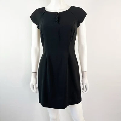 Mini Vestido Vaina Vintage Rampage Negro Talla 5 Gótico Clásico Preppy Plisado Años 90 Foto 1 de 4