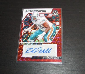 2024 Richmond Webb Mosaic Red Prizm Autographs #AM-RWB Dolphins 102/199 Auto - Picture 1 of 5