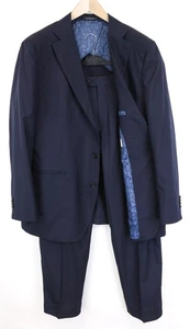 SUITSUPPLY La Spalla Men's Suit UK52S Slim 2 Piece Blue Wool Super 120s - Picture 1 of 15