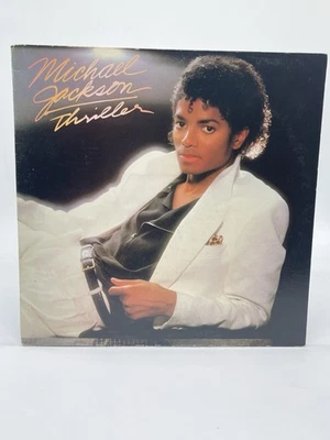 MICHAEL JACKSON THRILLER 12" LP VG VINYL RECORD FIRST PITMAN PRESSING EPIC 1982 - Image 1 of 4