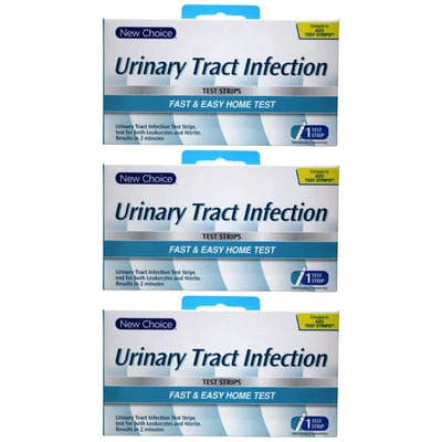 Tira reactiva para infecciones del tracto urinario New Choice, 3 pruebas Foto 1 de 2