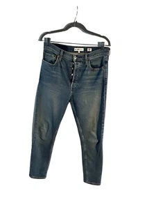 RE/DONE Originals Damen Gr. 29 Blau High Rise Ankle Crop Jeans Denim - Bild 1 von 17