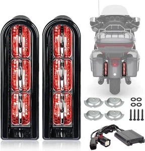 Alforja trasera transparente negra inserto de luz LED inserto soporte de relleno para Touring 14 - Imagen 1 de 11