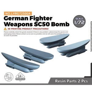 Yao's Studio 1/72 Model Upgrade Parts German Fighter Weapons SC50 Bomb - Picture 1 of 3