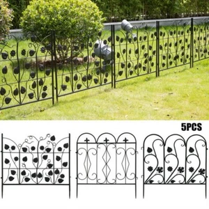 5tlg. Zaunelemente Set Gartenzaun Schmuckzaun Rostfrei Metallzaun Verzinkt NEU  - Bild 1 von 45