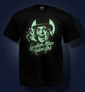 LON CHANEY T-SHIRT - London After Midnight / Classic Horror Glow in the Dark Tee - Picture 1 of 2