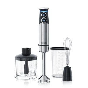 Arendo Edelstahl Stabmixer 1500 Watt vierflügeliges Messer Handmixer Messbecher - Bild 1 von 7