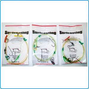 SURFCASTING SET TRE TERMINALI MIMETICI 2AMI PESCA IN MARE MORMORE SARAGHI ORATE - Foto 1 di 3