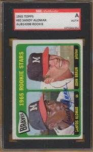 MILWAUKEE BRAVES signed SANDY ALOMAR - 1965 topps rookie - AUTHENTICATED - Picture 1 of 1