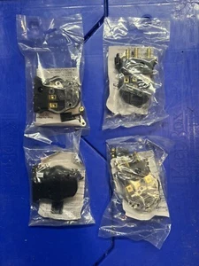Stage Pin Plug Male And Female Set Of 4 Union Connector Clear - Picture 1 of 6