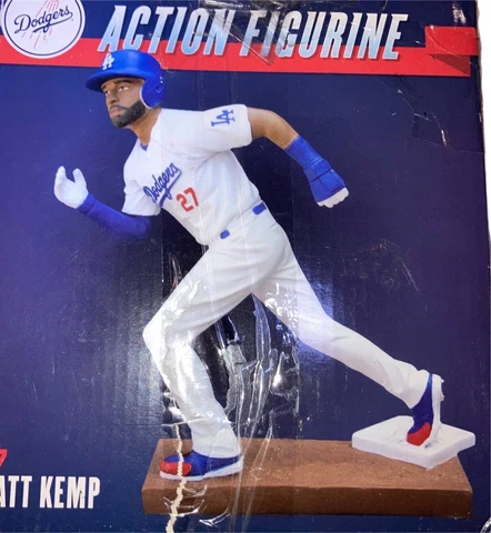 ACTION FIGURE Matt Kemp Los Angeles Dodgers With Box OF Outfielder Running Cover