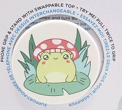 PopSockets Phone Grip Stand Lily Pad Frog POPGRIP Popsocket - Image 1 of 4