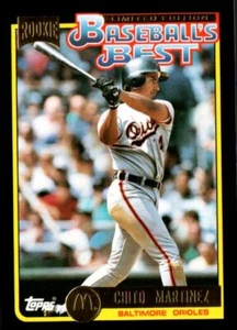 1992 Topps Gold McDonalds Baseballs Best #40 Chito Martinez Baltimore Orioles RC - Foto 1 di 2