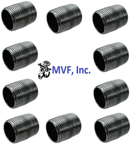 1/8" x Close (3/4") S/40 A53 Black Steel Pipe Nipple (NPT) N2010011 (10-Pack) - Picture 1 of 6