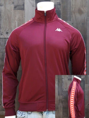 Nueva chaqueta deportiva Kappa Streetwear 222 Banda Anniston roja para hombre con cremallera RMHD-85 Foto 1 de 3