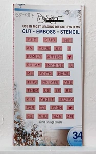Spellbinders Dies - Shapeabilities - Girlie Grunge Labels - Picture 1 of 4