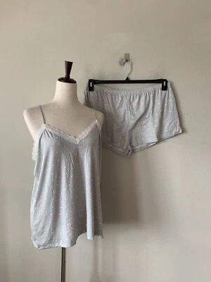 Новый с Ярлыками! Женский кружевной набор Flora Nikrooz размер XL с принтом в виде сердца 2 шт. T90026 - Изображение 1 из 4