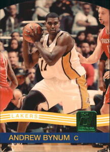 2010-11 Donruss Die Cuts Emerald Lakers Basketball Card #207 Andrew Bynum