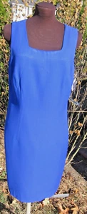 Molly Malloy Lined Blue Dress, Size 8 - Picture 1 of 10