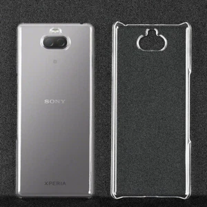 For Sony Xperia 10Plus Glossy Crystal Clear DIY Hard case back Shell cover - Zdjęcie 1 z 8