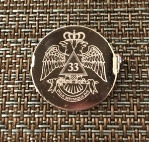 Spilla 33° grado rito scozzese cavalieri templari massonici - Foto 1 di 2