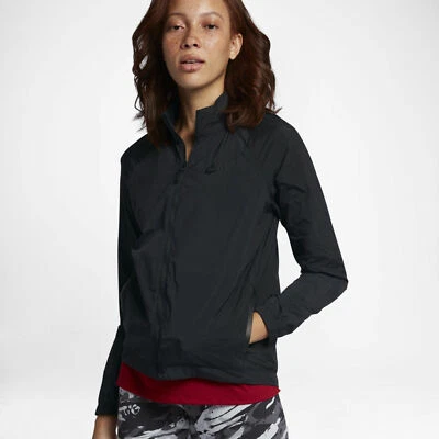 Nike Sportswear Tech Hypermesh Running Jacket Black Women's Size XL 836463-010 - Image 1 of 3