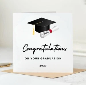 Personalised Graduation Card Congratulations On Your Graduation Card 6x6 - Picture 1 of 2