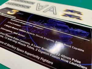 Custom Stickers for MOC Babylon 5 Omega Class Destroyer - Picture 1 of 7