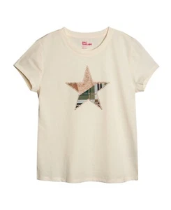 MSRP $16 Epic Threads Big Girls Holiday Star Tee, Ivory Size Small - Picture 1 of 1